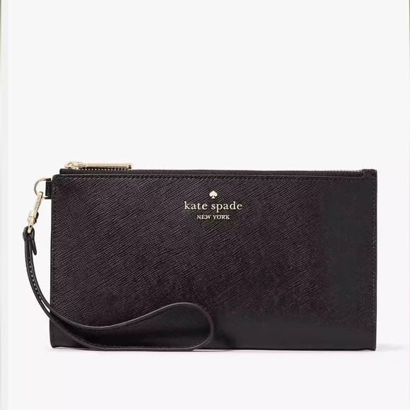 Kate Spade Madison Double Zip Wristlet Wallet Phone Case 
Black 
NWT - Picture 4 of 16